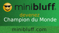 Monique joue au Minibluff